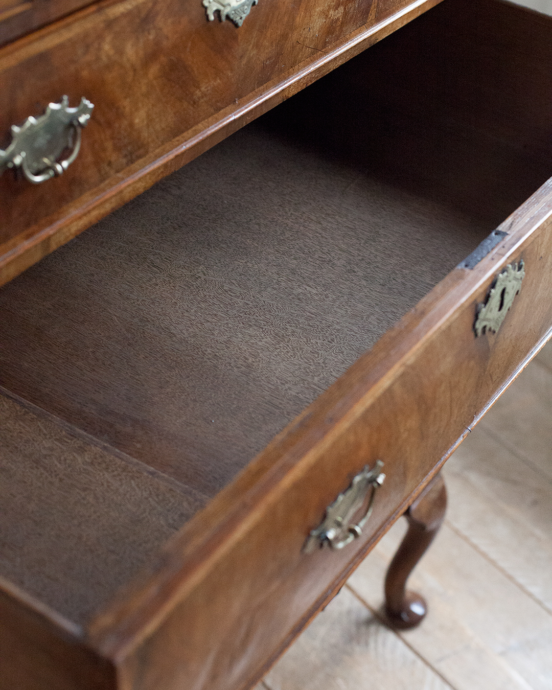 Early Walnut Chest on Stand