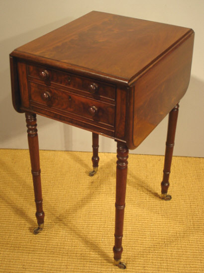Antique pembroke worktable 
