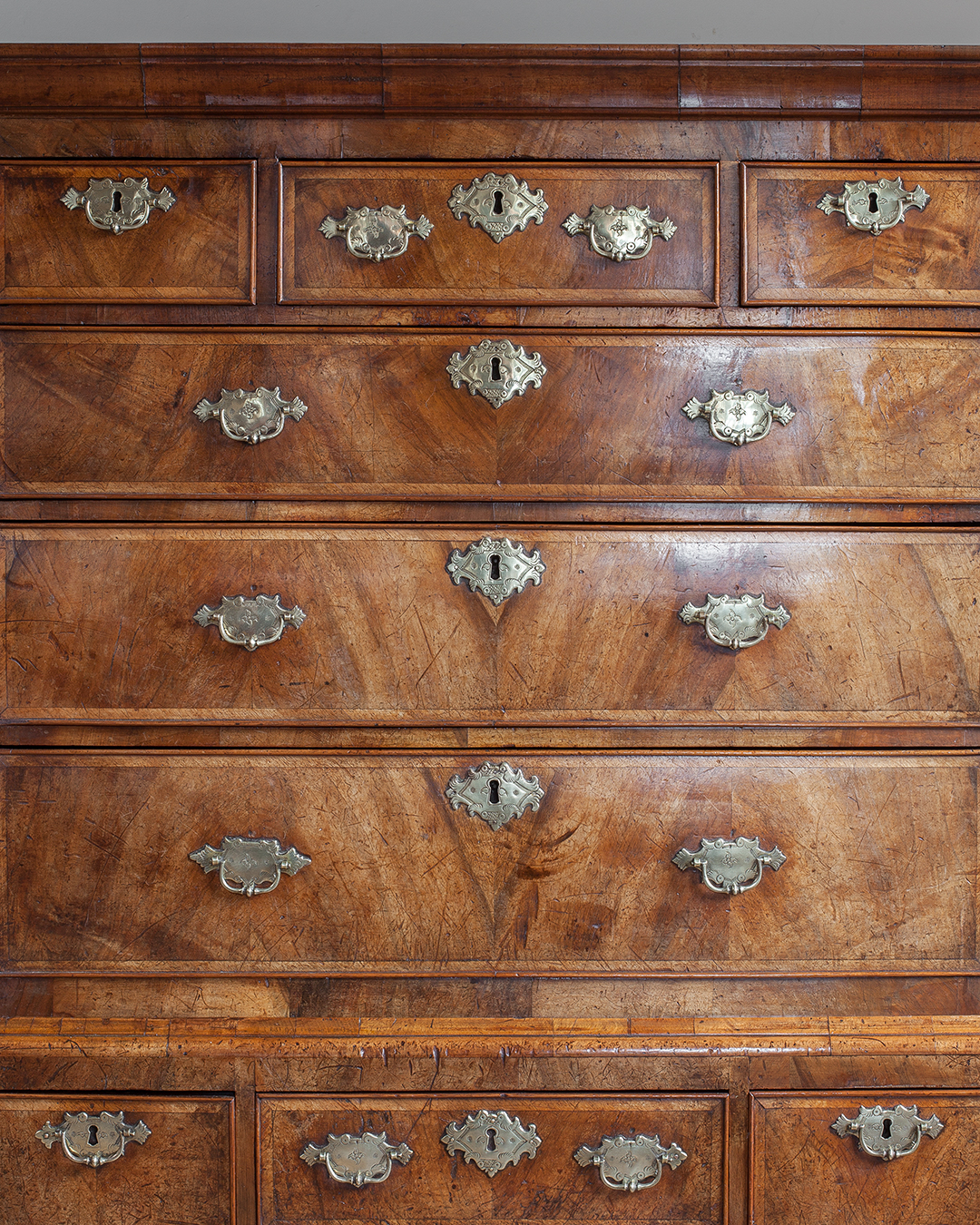 Early Walnut Chest on Stand