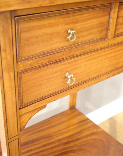 Antique satinwood work table