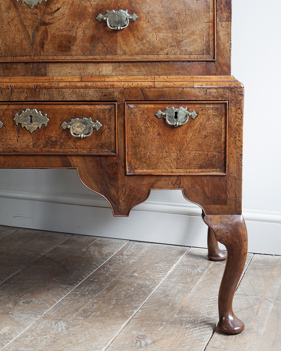 Early Walnut Chest on Stand