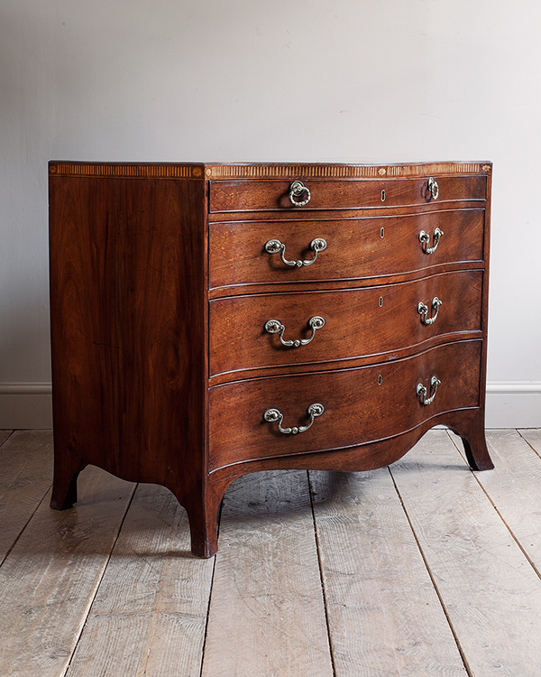 18th Century Serpentine Chest of Drawers