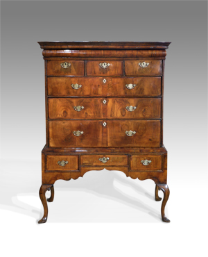 Antique chest on stand