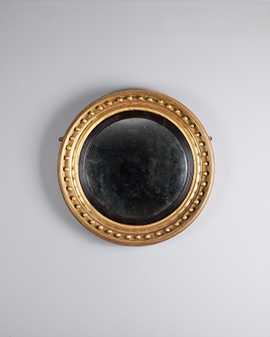 Antique convex mirror