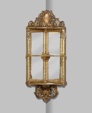 Antique corner shelf