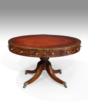 Antique drum table