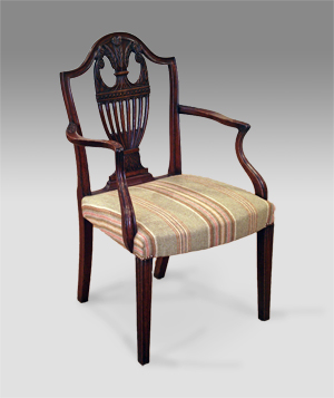 Antique mahogany desk chair