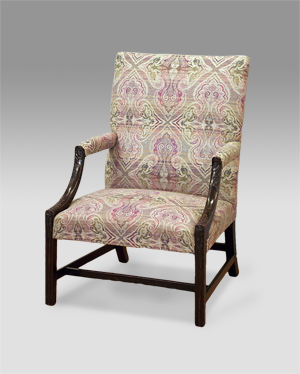 Antique mahogany Gainsborough armchair
