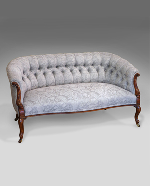 Antique mahogany settee