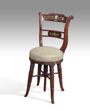 Antique music chair