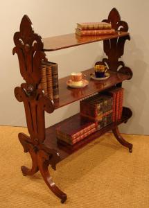 Antique three tier bookcase