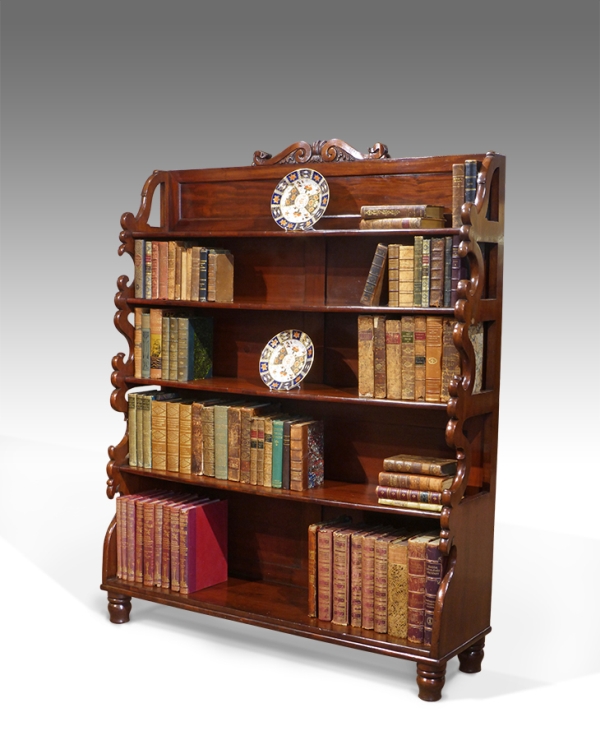 Antique waterfall bookcase