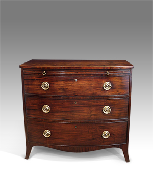 Bowfront chest of drawers