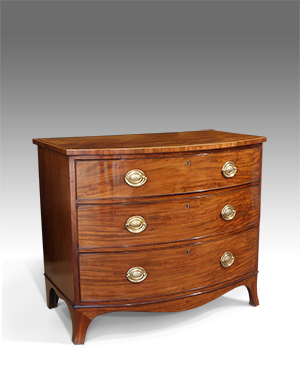 Bowfront chest of drawers