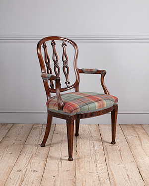 Georgian open arm chair