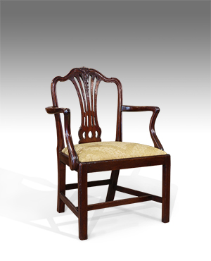 Georgian open arm chair