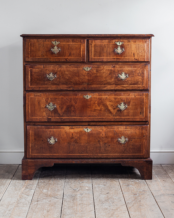 Large Walnut Chest of Drawers