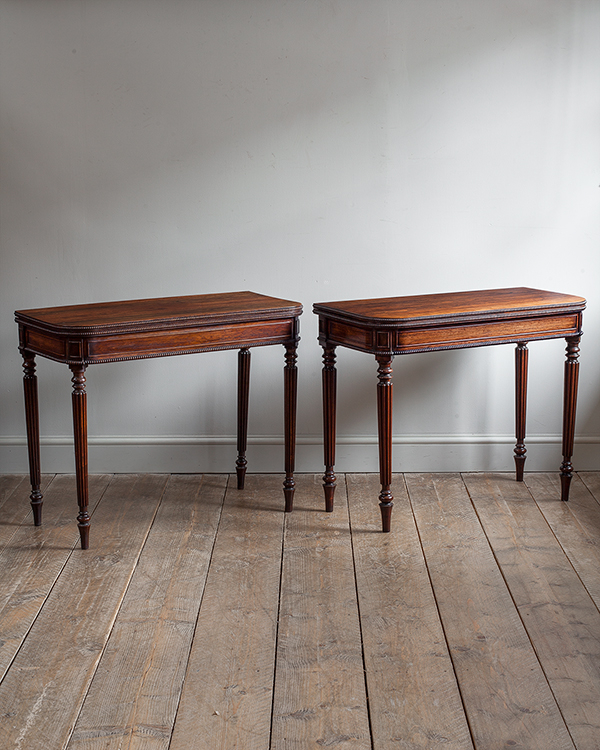 Pair of Antique Card Tables