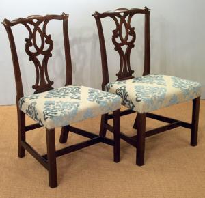 Pair of antique dining chairs