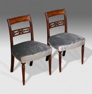 Pair of antique dining chairs