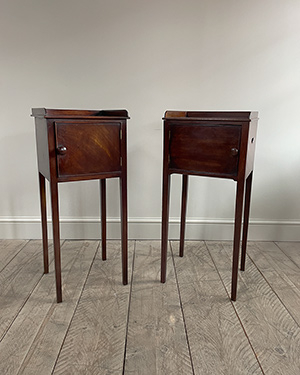 Pair of antique pot cupboards