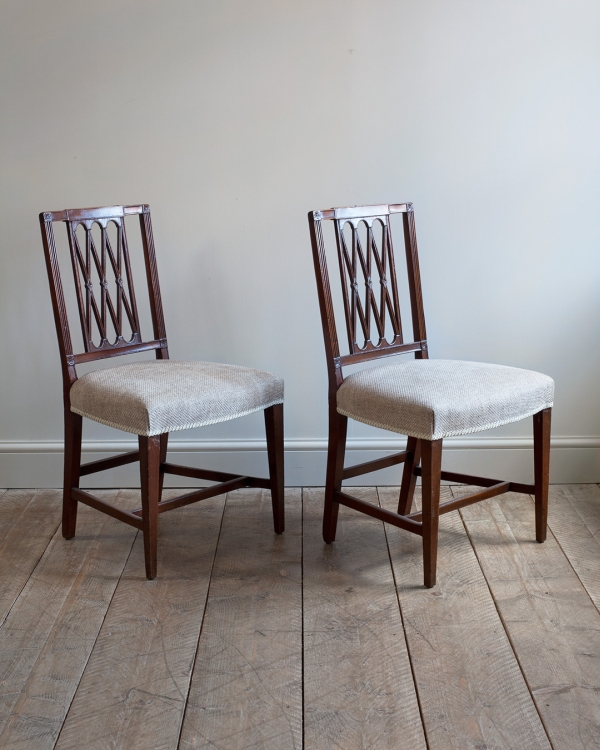 Pair of antique side chairs