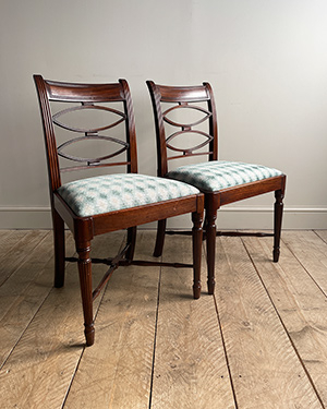 Pair of antique side chairs