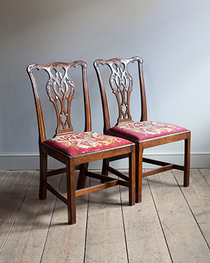 Pair of chippendale chairs