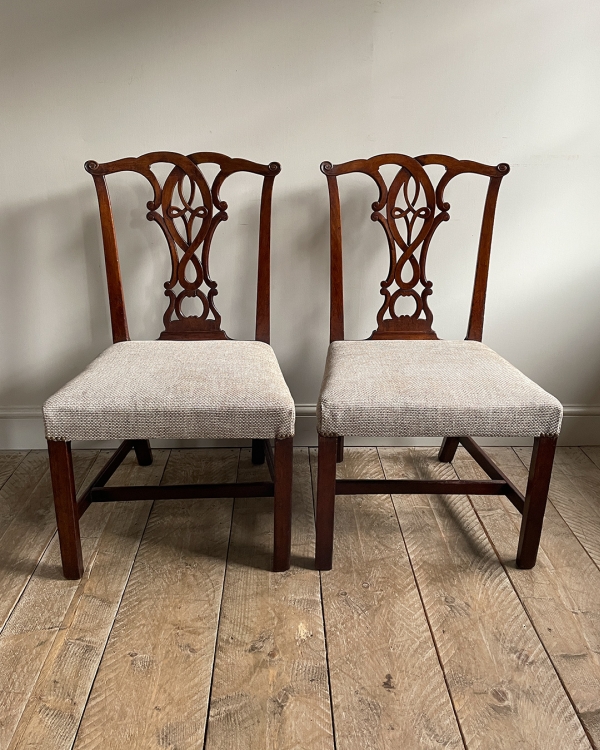 Pair of chippendale chairs