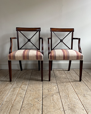 Pair of georgian carver chairs