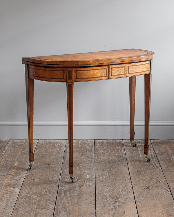 Satinwood Card Table