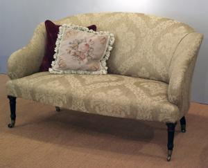 Small antique mahogany sofa