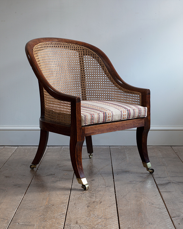 Small Regency Caned Chair