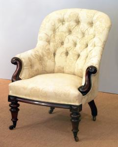 Victorian button back armchair