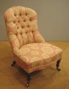 Victorian button back nursing chair
